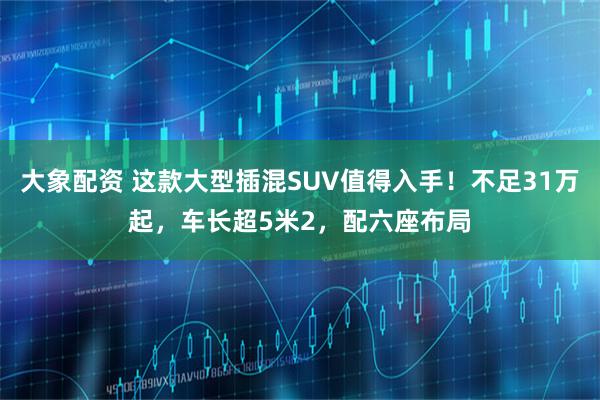大象配资 这款大型插混SUV值得入手！不足31万起，车长超5米2，配六座布局